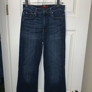 Dark wash flare 7 for all man kind jeans